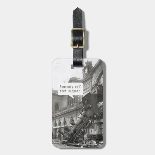 誰かTech Support Train Lavkと呼ぶ ラゲッジタグ (正面縦)