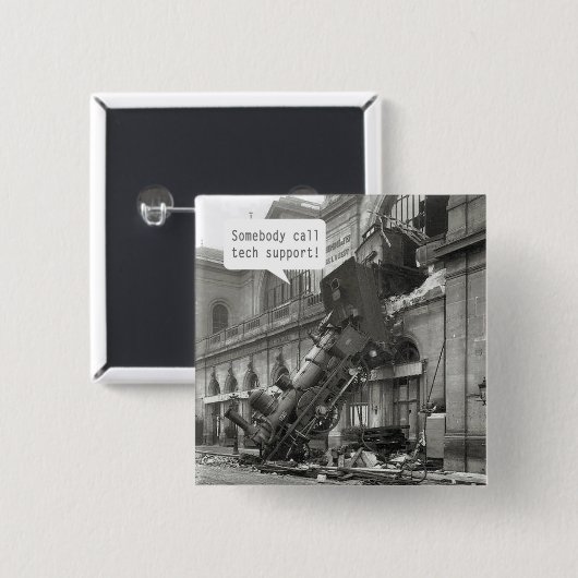 誰かTech Support Train Lavkと呼ぶ 缶バッジ (正面&裏面)