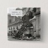 誰かTech Support Train Lavkと呼ぶ 缶バッジ (正面)