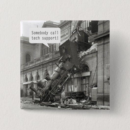 誰かTech Support Train Lavkと呼ぶ 缶バッジ (正面)