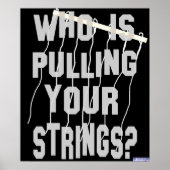 誰があなたのストリングポスターを引いている ポスター (正面)