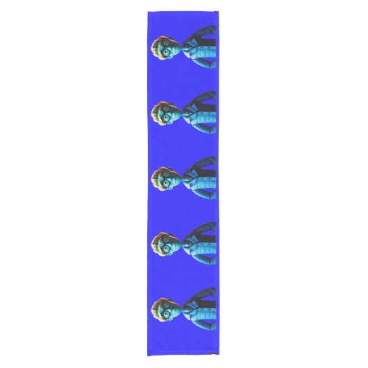 「誰があなたを見ている」テーブルランナー ショートテーブルランナー (正面)