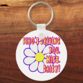 誰があなたを運転してい恋しく思る。デイジー? キーホルダー (正面)