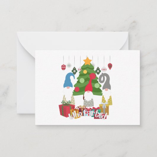 誰がおならしたエルフ ノートカード (裏面)