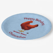 誰がおもしろい鶏糞を赤い鶏にするのか ペーパープレート (アングル)