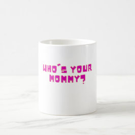 誰がお母さん？面白Tシャツ コーヒーマグカップ