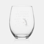 誰がこのモデレーションワインおもしろい引用文 ステムなしワイングラス (裏面)
