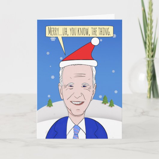 誰がなんでもクリスマスを覚えていない大統領 シーズンカード (正面)
