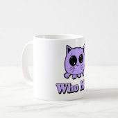 誰がにゃ コーヒーマグカップ (正面左)