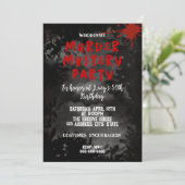 誰がやったのか殺人ミステリー血まみれパーティー40歳50歳60歳 招待状 (スタンド正面)