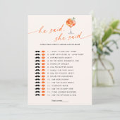 誰がアペロスピリッツブライダルシャワーゲーム 招待状 (スタンド正面)