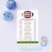 誰がアメリカンフットボールの赤ちゃんシャワーゲームと言った チラシ (シングル)