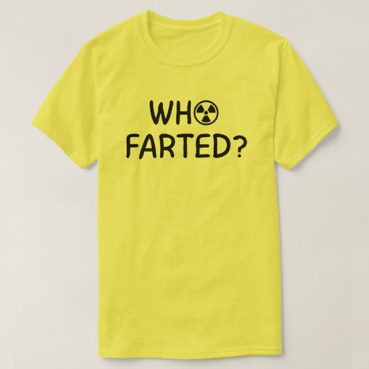 誰がオナラしたの? Tシャツ (デザイン正面)