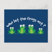 誰がカエルを放した？ ポストカード (正面)