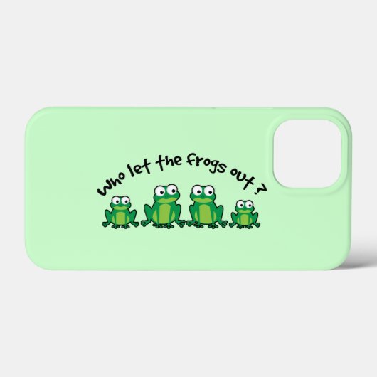 誰がカエルを放した? Case-Mate iPhoneケース (裏面 (横))