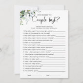 誰がカップルの最高のブライダルシャワー 招待状 (正面)