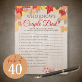 誰がカップルの最高の秋ブライダルのゲームパック ノートパッド