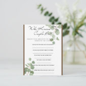 誰がカップルを一番よく知っている? ブライダルシャワーゲーム エンクロージャーカード (スタンド正面)