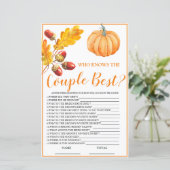 誰がカップル最高の秋パンプキンブライダルゲームを知っている (スタンド正面)