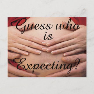 誰がカードとギフトを期待しているか推測。 案内ポストカード