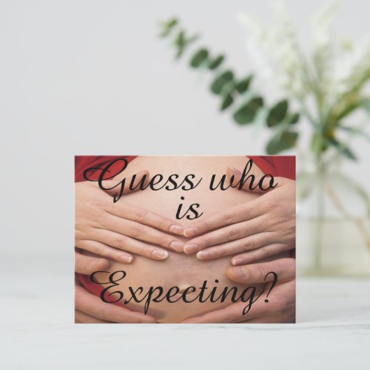 誰がカードとギフトを期待しているか推測。 案内ポストカード (スタンド正面)