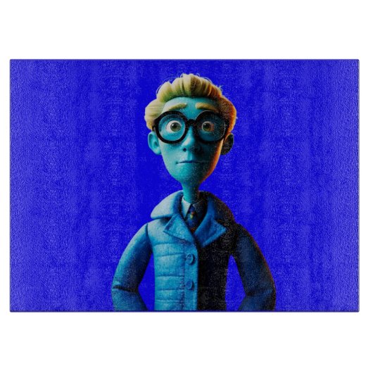 誰がガラスの切断ボードを見ている カッティングボード (正面)