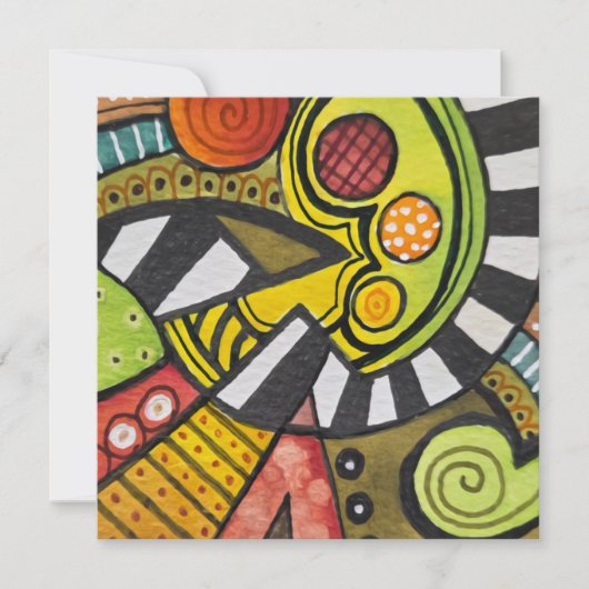 誰がキュビスムのナイフで私のトマトをスライスしたの？ 招待状 (正面)