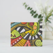 誰がキュービストのナイフでトマトを切った? ポストカード (スタンド正面)