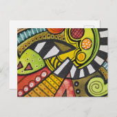 誰がキュービストのナイフでトマトを切った? ポストカード (正面/裏面)