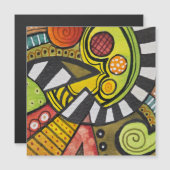 誰がキュービストのナイフでトマトを切った？ マグネット招待状 (正面/裏面)