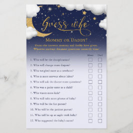 誰がキラキラ小さな星の赤ちゃんシャワーをゲーム推測