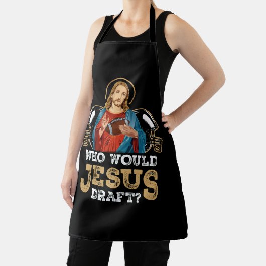誰がクリスの荷車を引くファンタジーおもしろい エプロン (インサイチュ)