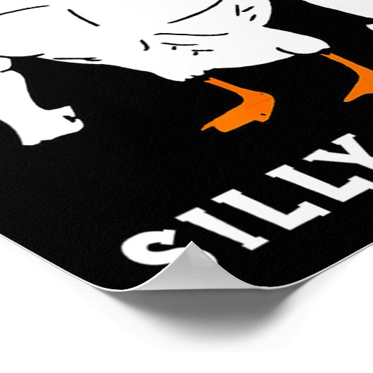 誰がグースジム間抜けミームと呼んおもしろいだ ポスター (角)