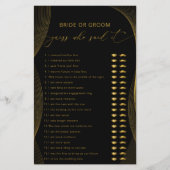 誰がゲームの黒と金ゴールドを言ったか花嫁または花婿 (正面)