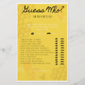 誰がゲームをしたか推測する チラシ (正面)