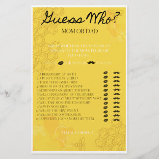 誰がゲームをしたか推測する チラシ