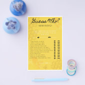 誰がゲームをしたか推測する チラシ (シングル)