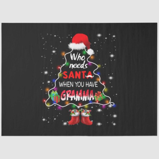 誰がサンタを必要とするときグラマ 薄葉紙 (正面)