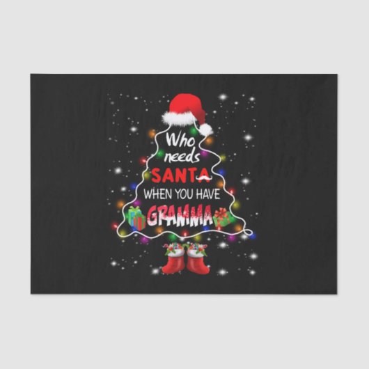 誰がサンタを必要とするときグラマ 薄葉紙 (正面)