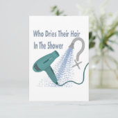 誰がシャワーで髪を乾かすの? カード (スタンド正面)