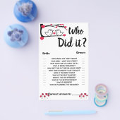 誰がシャワーゲームカードラブバード チラシ (シングル)