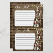 誰がシャワー素朴ゲームを当てる (正面/裏面)