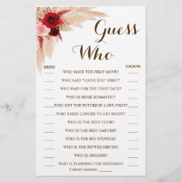 誰がススキのシャワーゲームカード チラシ