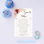 誰がススキのシャワーゲームカード チラシ (シングル)