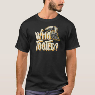 誰がスチームヴィンテージ列車を見てパパ冗談 Tシャツ