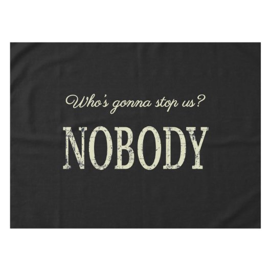 誰がストップだ？誰も テーブルクロス (正面(横))