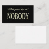 誰がストップ?誰も 名刺 (正面/裏面)