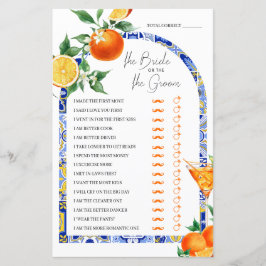 誰がスプリッツ地中海のブライダルシャワーゲーム