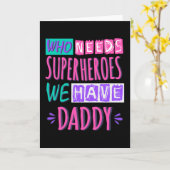 誰がスーパーヒーローなんていなくてもパパがいる カード (黄色い花)
