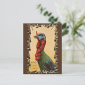 誰がトルコと言った???感謝状おもしろいはがき シーズンポストカード (スタンド正面)